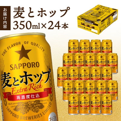 麦とホップ350ml×1箱【焼津サッポロビール】(a13-103)