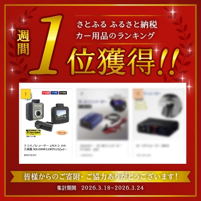 ドライブレコーダー 2カメラ 200万画素 NX-DRW22WPLUS(a41-002)