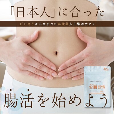 定期便 6ヶ月 腸活 サプリ 愛腸習慣 酵素 乳酸菌(a90-002)