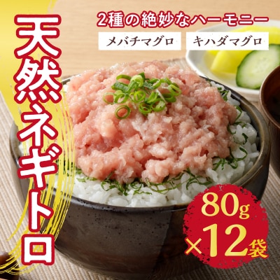 天然ネギトロ(80g×12袋)(a10-635)