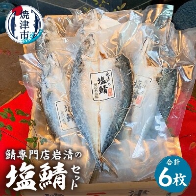 「塩鯖6枚セット」国産　さば　塩サバ　真空　個包装　贈答(a17-123)