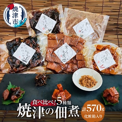 焼津 佃煮 5種類セット 計570g 化粧箱入(a10-781)