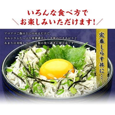 甲羅組 天然 釜揚げしらす 約70g 10袋 合計 約700g(a10-806)