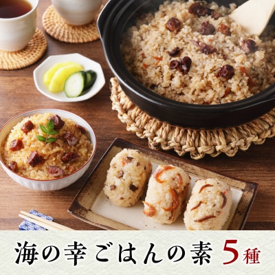 海の幸 ごはんの素 5種 詰合せ セット(a12-138)