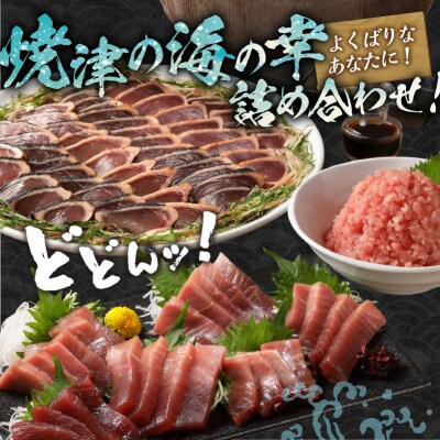 南鮪 中とろ 藁焼き かつおたたき ねぎとろセット(a32-007)