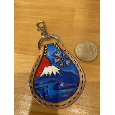 静岡側からの 富士山 キーリング 磁石入り(a10-834)