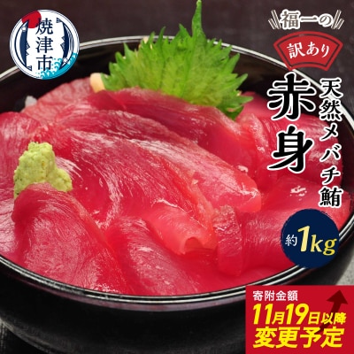 マグロ 赤身 訳あり 刺身 メバチマグロ 赤身 切落し 約1kg(a10-1001)