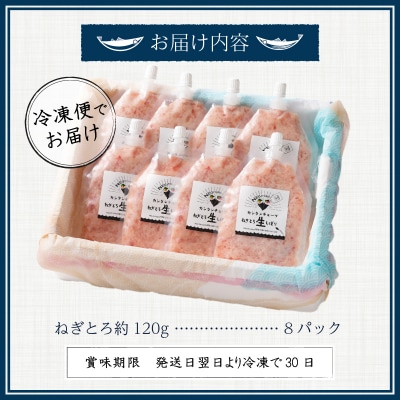 カンタンチューブ ねぎとろ 生 しぼり 約120g 8P SF4(a11-072)