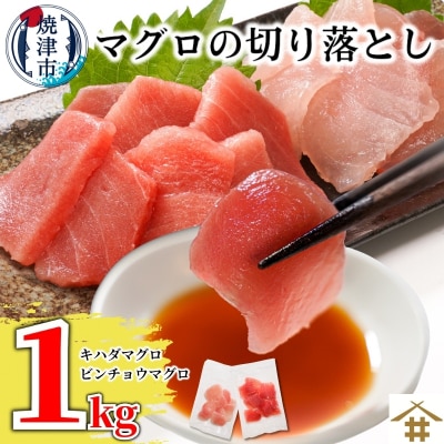 天然鮪 焼津 キハダマグロ ビンチョウマグロ 計1kg(a10-924)