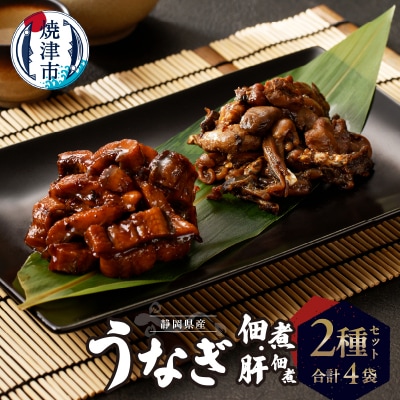 【土用の丑の日までにお届け】静岡県産 うなぎ佃煮 国内産 うなぎ肝佃煮 2種セット(a11-138)