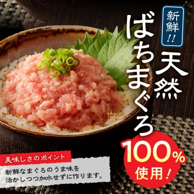 焼津の天然まぐろたたき 鉢100%ねぎとろ F7(a12-169)