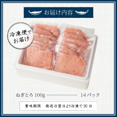 焼津の天然まぐろたたき 鉢100%ねぎとろ F7(a12-169)