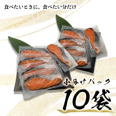 銀鮭 甘塩 10切入(個包装真空パック)(a10-1008)