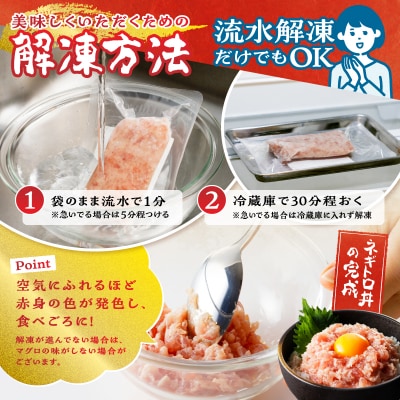 【発送時期要確認】天然まぐろ ネギトロ(80g×15パック)(a12-198)