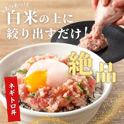 【定期便3回】焼津 天然 鮪 使用 ネギトロ 小分け 約100g×15(a36-012)