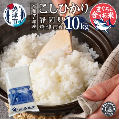 令和7年産 マグロによく合うお米 コシヒカリ 白米10kg(5kg×2袋)(a32-039)