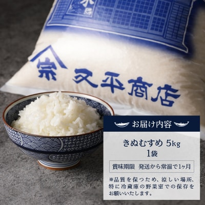 新米　令和7年産 ネギトロと相性抜群のお米 きぬむすめ 米5kg(a16-187)