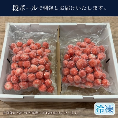 冷凍いちご 2キロ(500g×4)小さなかわいい桃薫(a10-1152)