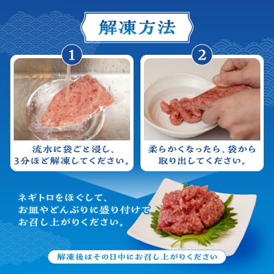 ネギトロ 80g×10パック合計約0.8kgまぐろマグロ鮪南マグロねぎとろ焼津市(a10-1176)