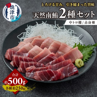 天然 南まぐろ 中トロ 赤身セット 約500g(a18-093)