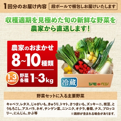【定期便 全3回】ジモベジ 野菜 セット(a30-310)