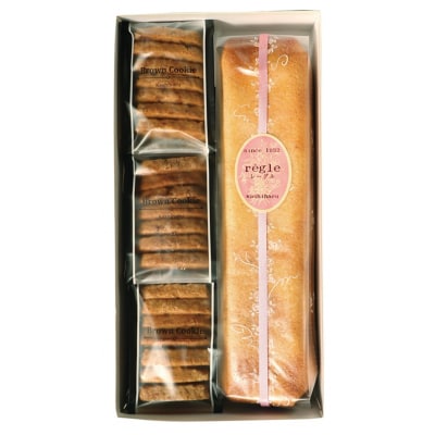 焼菓子ギフトセット(ブラウンクッキー7枚入×3袋+レーグル1本)(a12-271)