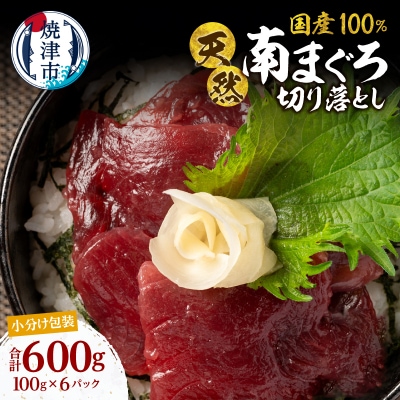 国産ミナミマグロ 一口サイズ 刺身 赤身 海鮮丼 焼津 海の極(100g ×6)(a10-1277)