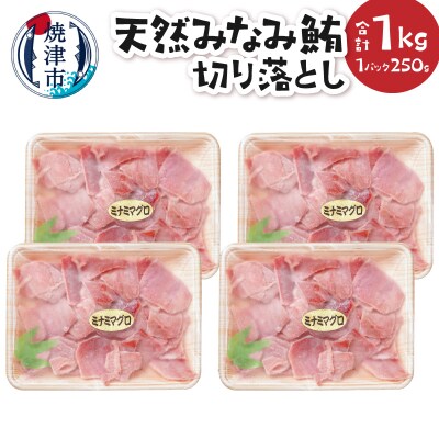 天然 みなみ鮪切り落としセット250g×4P(a17-135)