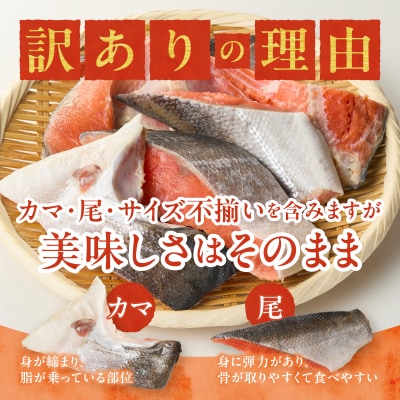 訳あり! 天然 甘口 紅鮭 切身 約2kg ジッパーバック入り(a22-069)
