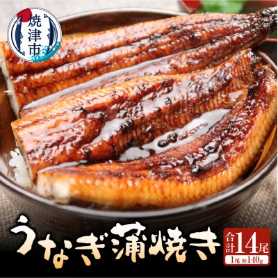 静岡県産 うなぎ蒲焼き 14本(a90-010)