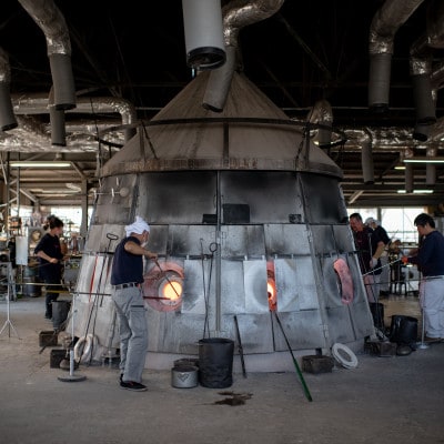 【70周年記念】【九十九里町ふるさと納税限定】Sghr スガハラ 大波 フラワーベース