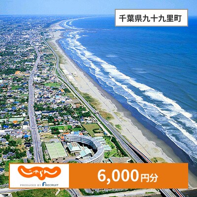 【じゃらんふるさと納税クーポン】 千葉県九十九里町でつかえる6,000円 クーポン