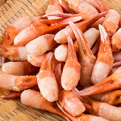 紅ずわいがにむき爪Lサイズ　約1kg(稚内産・稚内加工・ボイル済) 海鮮