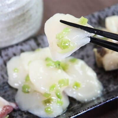 稚内の海鮮わさび漬けセット(たこ・ほたて・つぶ各2パック)