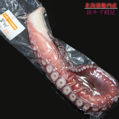 北海道宗谷産 浜茹で たこ足 お刺身用 1本 (600g前後) 冷凍