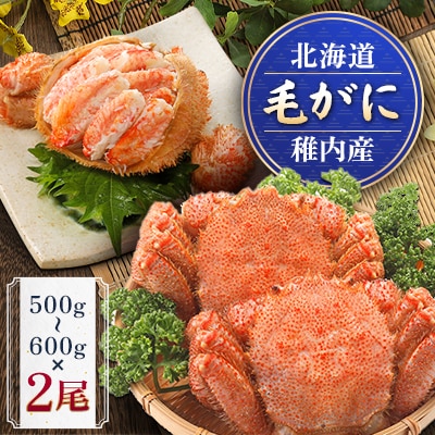 稚内産毛がに　500g～600g×2尾