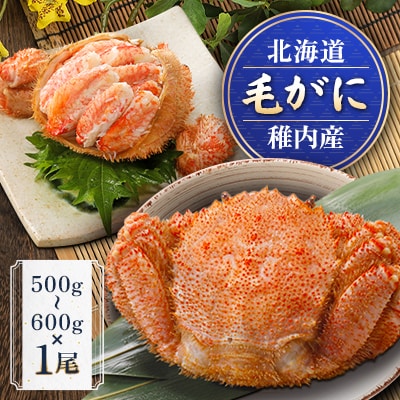 稚内産毛がに　500g～600g×1尾