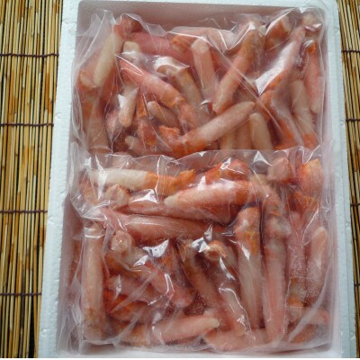 稚内加工 北海道産生冷紅ズワイかに爪下1kg(サイズ込)