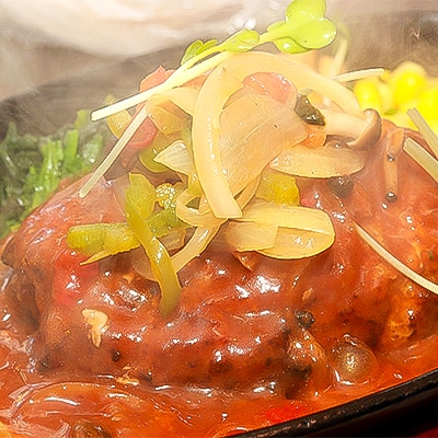 【業務用】 宗谷牛肉100% 手作りハンバーグ120g×10人前