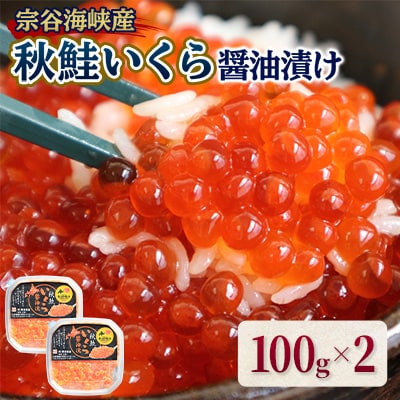 【宗谷海峡産】秋鮭いくら醤油漬け100g×2パック