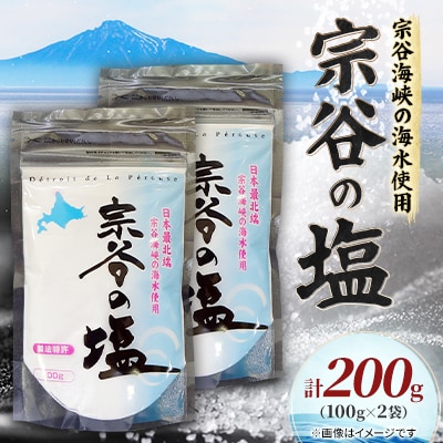 【天然ブランド塩】宗谷の塩100g×2袋