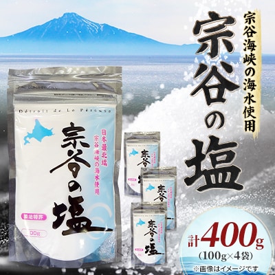 【天然ブランド塩】宗谷の塩100g×4袋