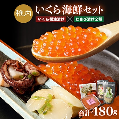 稚内いくら海鮮セット(いくら醤油漬け&わさび漬け2種)