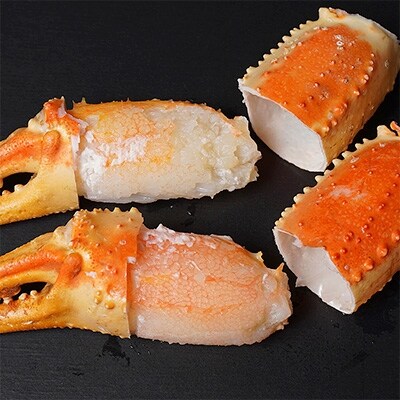稚内の老舗が茹で上げたカニのおいしい部位　本ズワイガニ爪　約1キロ(切込み入り)