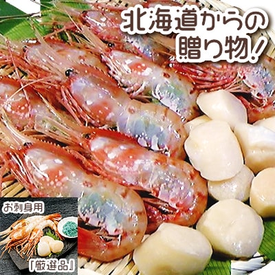 【厳選品】ボタンエビ大サイズ500g + ホタテ200gセット 刺身 海鮮 | ふるさと納税のお礼品