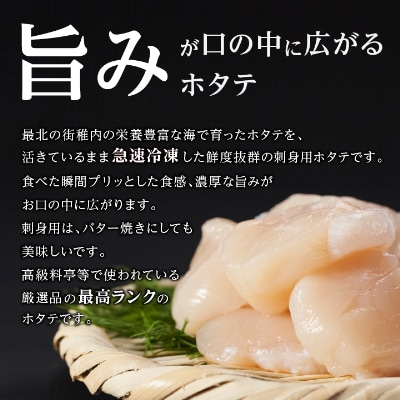 【厳選品】ボタンエビ大サイズ500g + ホタテ200gセット 刺身 海鮮