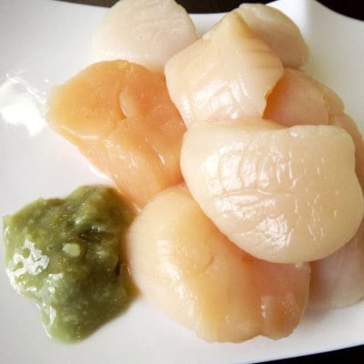 【北海道稚内市】切らずに食べられるひと口ほたて 200g×6パック