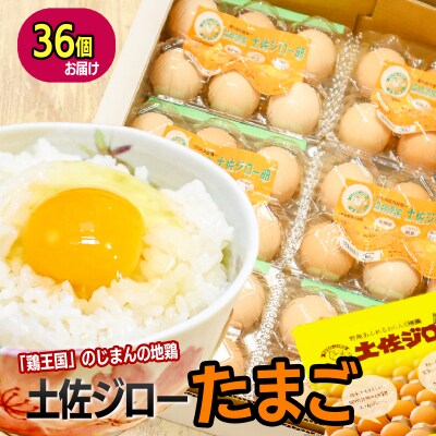 土佐ジロー濃厚たまご　36個(6個入り×6パック)