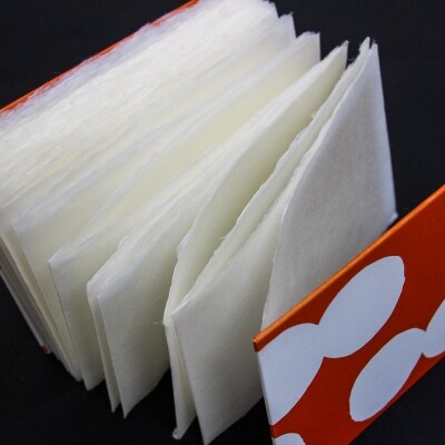 和紙ノート(赤・ダルマ夕日)