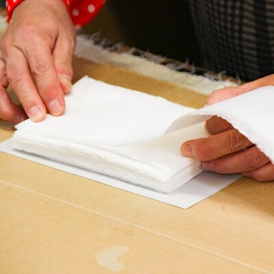 和紙ノート(赤・ダルマ夕日)